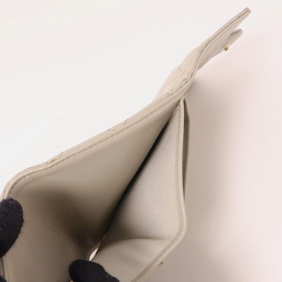 CHANEL CC GHW Wallet Lambskin Leather Grey - Picture 8 of 16